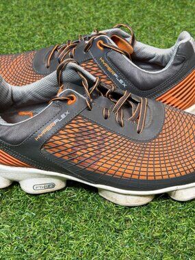 FootJoy HyperFlex FTF 2.0 Spiked Golf Shoes Mens US 10.5 Charcoal Orange